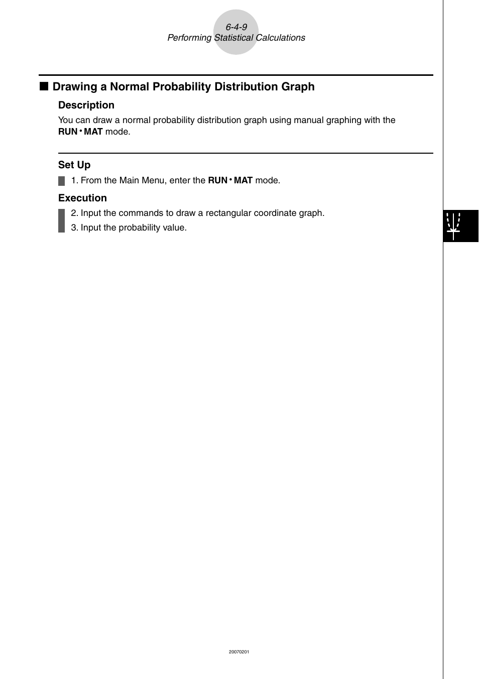 K drawing a normal probability distribution graph | Casio SERIES FX-9860G User Manual | Page 312 / 603