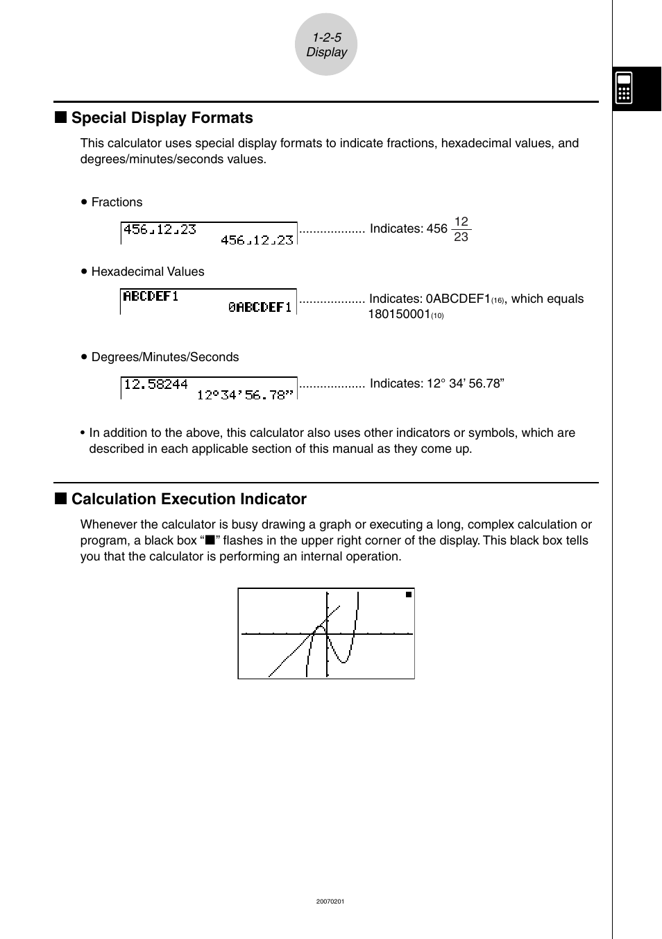 K special display formats, K calculation execution indicator | Casio SERIES FX-9860G User Manual | Page 32 / 603