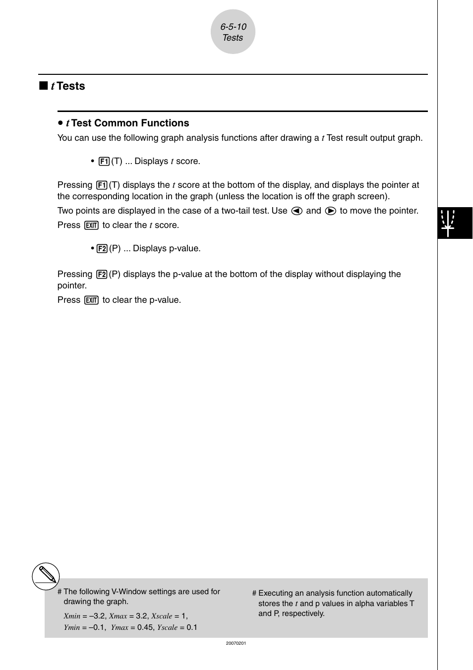 Tests | Casio SERIES FX-9860G User Manual | Page 323 / 603