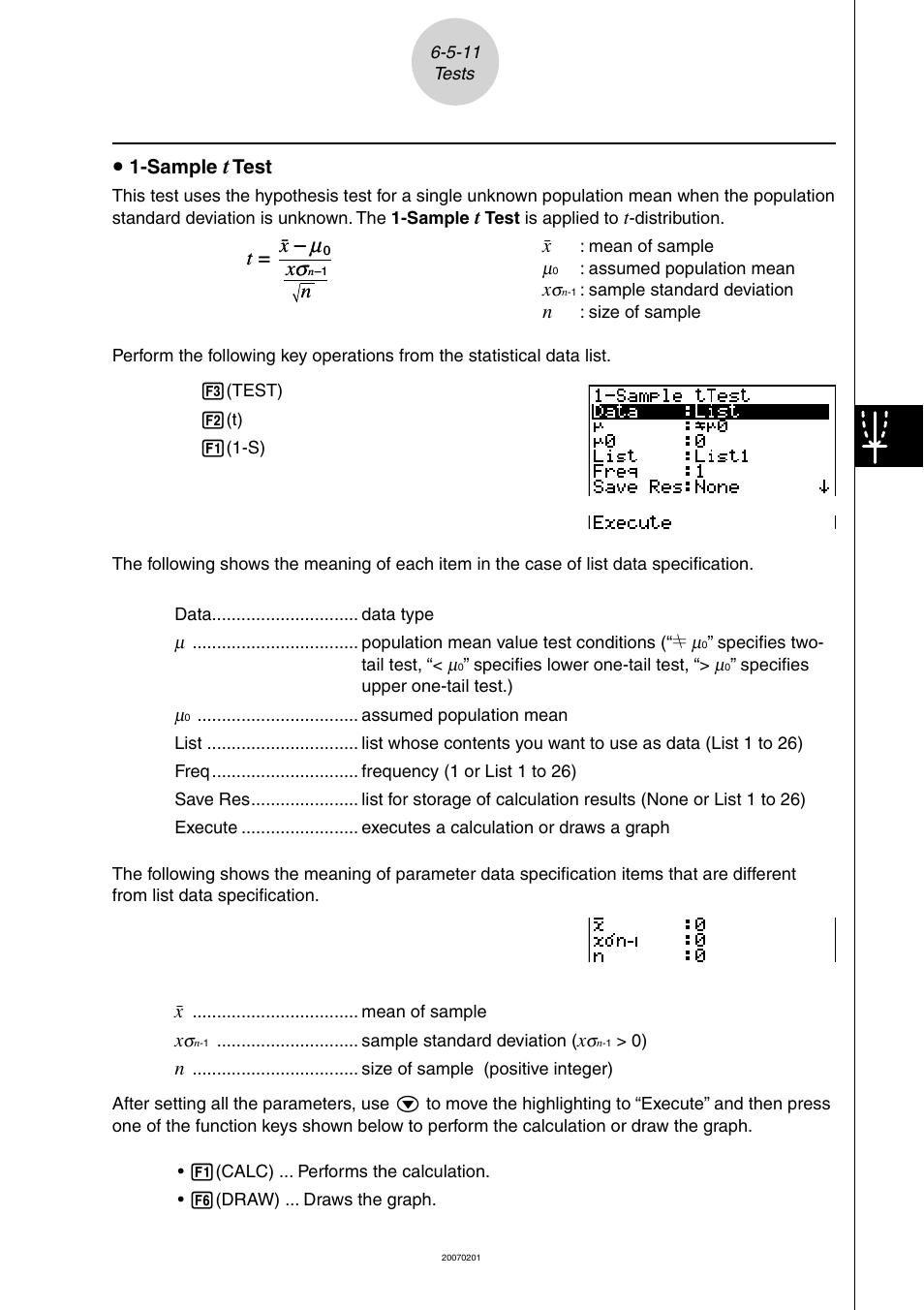 T= o, Μσ x, Nt = o | Casio SERIES FX-9860G User Manual | Page 324 / 603