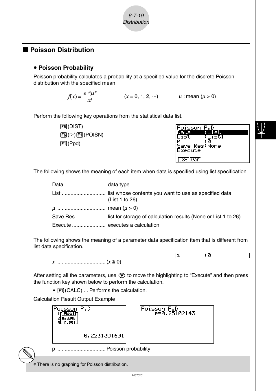 K poisson distribution | Casio SERIES FX-9860G User Manual | Page 368 / 603