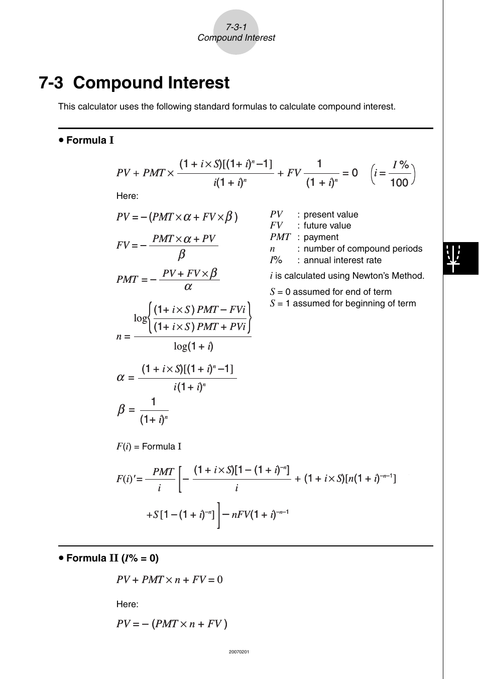 3 compound interest, Compound, Interest | 3 compound | Casio SERIES FX-9860G User Manual | Page 377 / 603