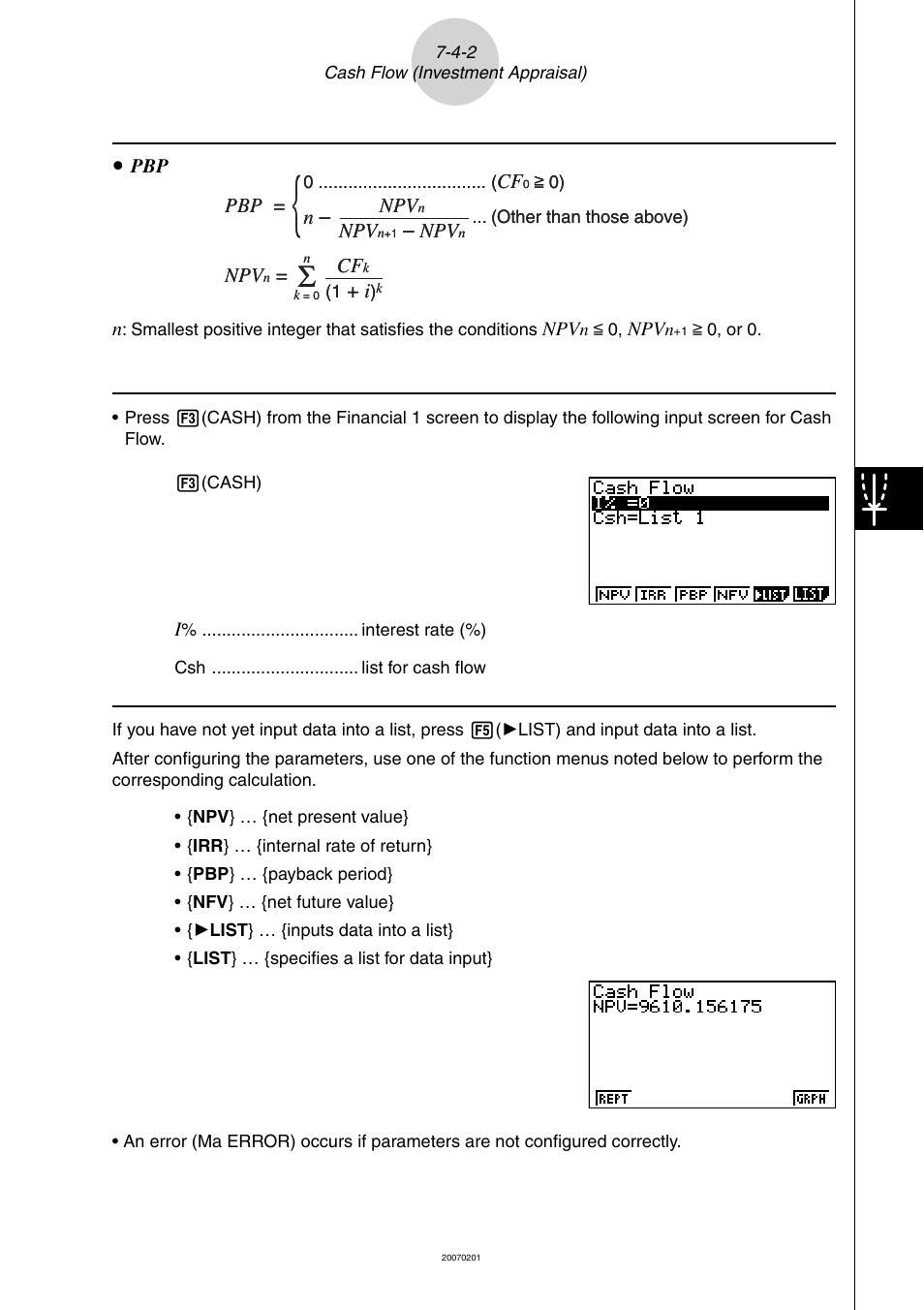 Casio SERIES FX-9860G User Manual | Page 382 / 603