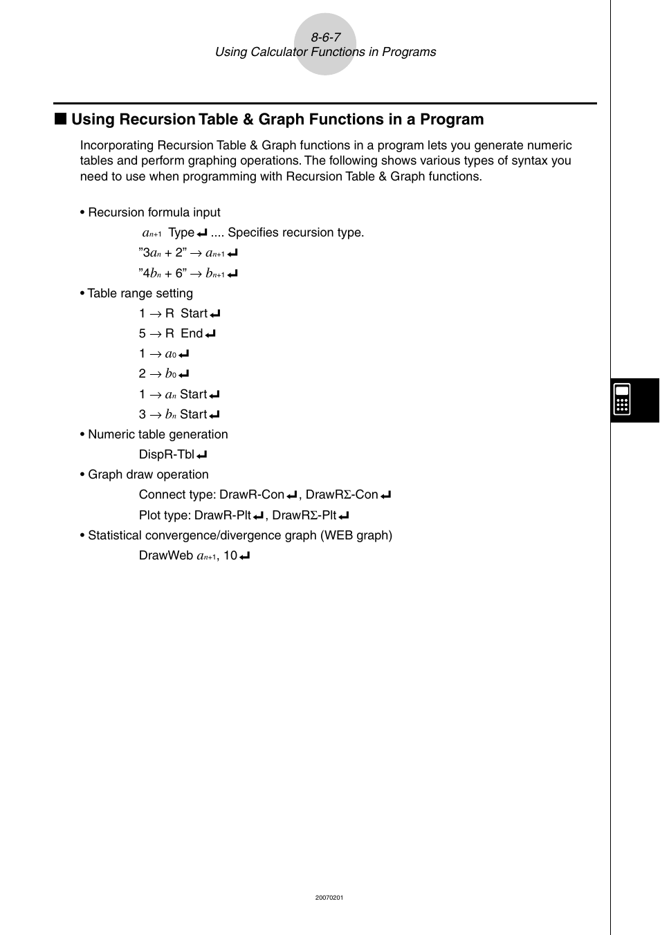 Casio SERIES FX-9860G User Manual | Page 428 / 603