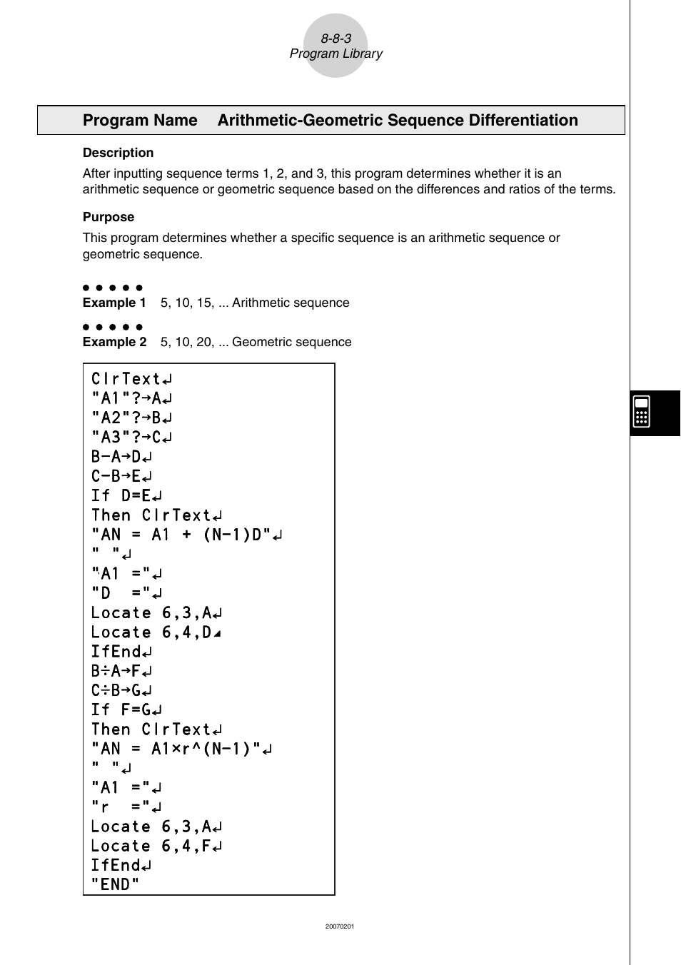 Casio SERIES FX-9860G User Manual | Page 439 / 603