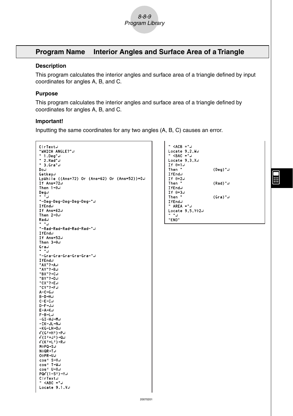 Casio SERIES FX-9860G User Manual | Page 445 / 603