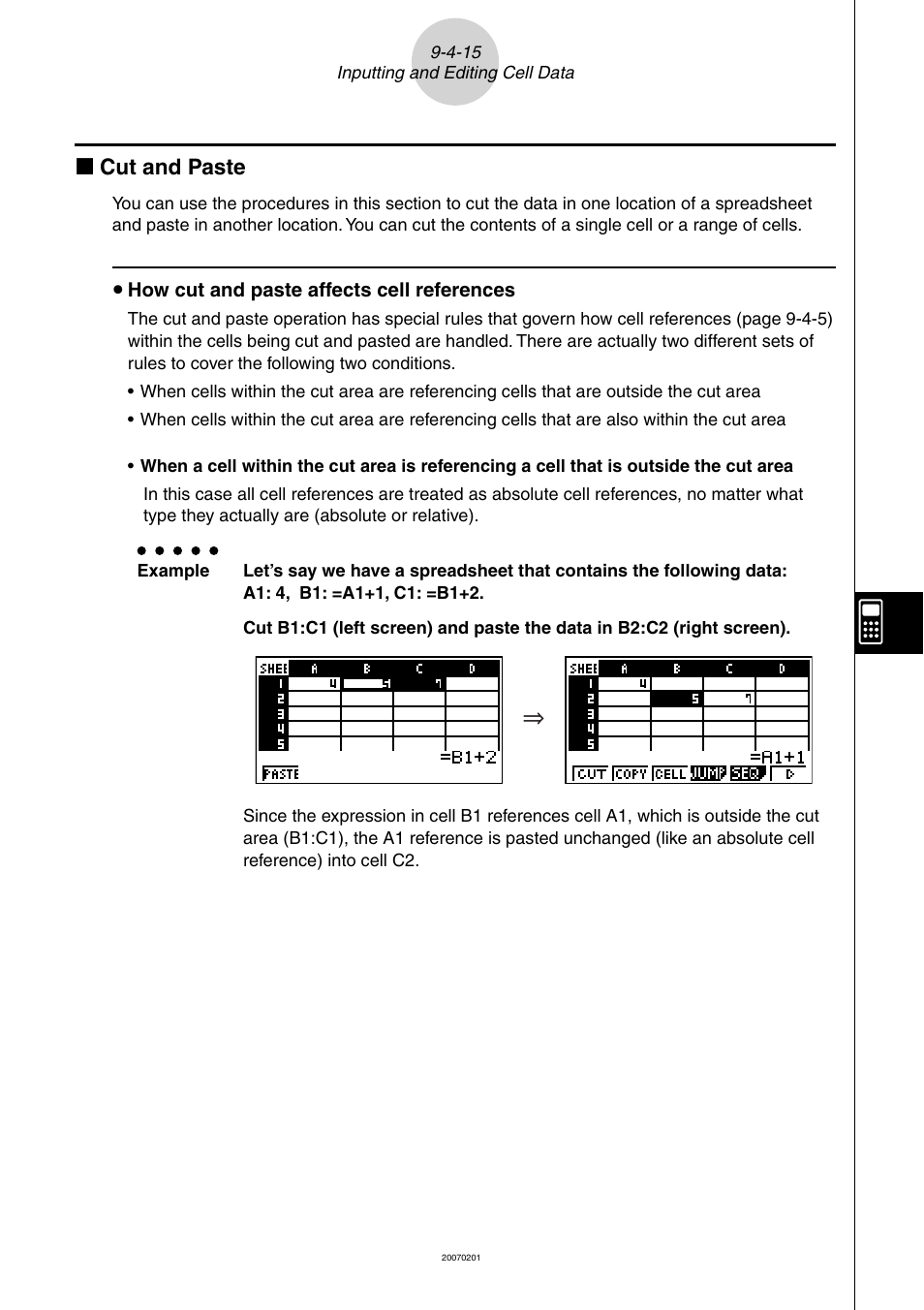 K cut and paste | Casio SERIES FX-9860G User Manual | Page 473 / 603