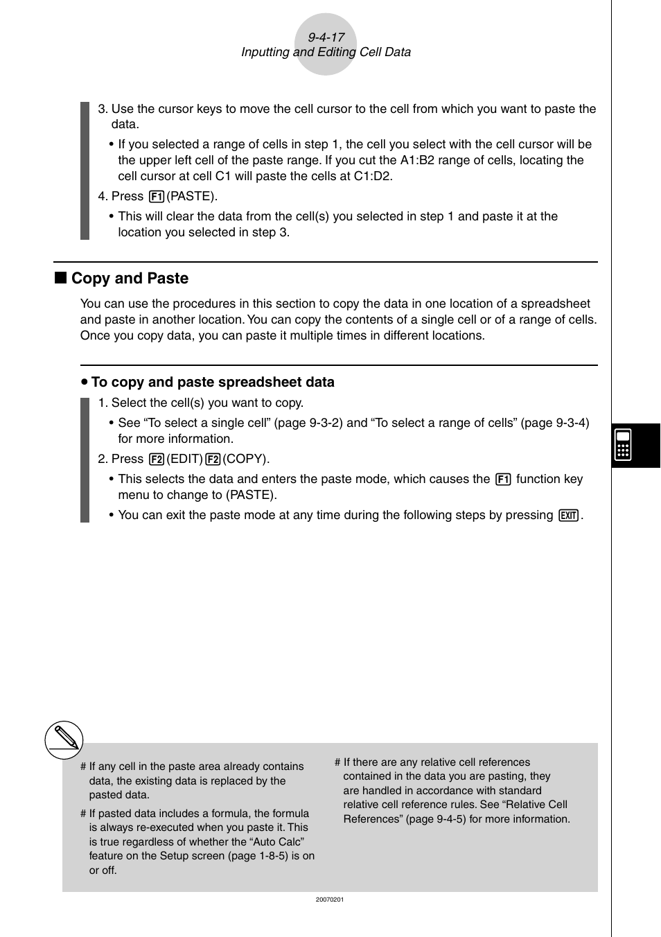 K copy and paste | Casio SERIES FX-9860G User Manual | Page 475 / 603