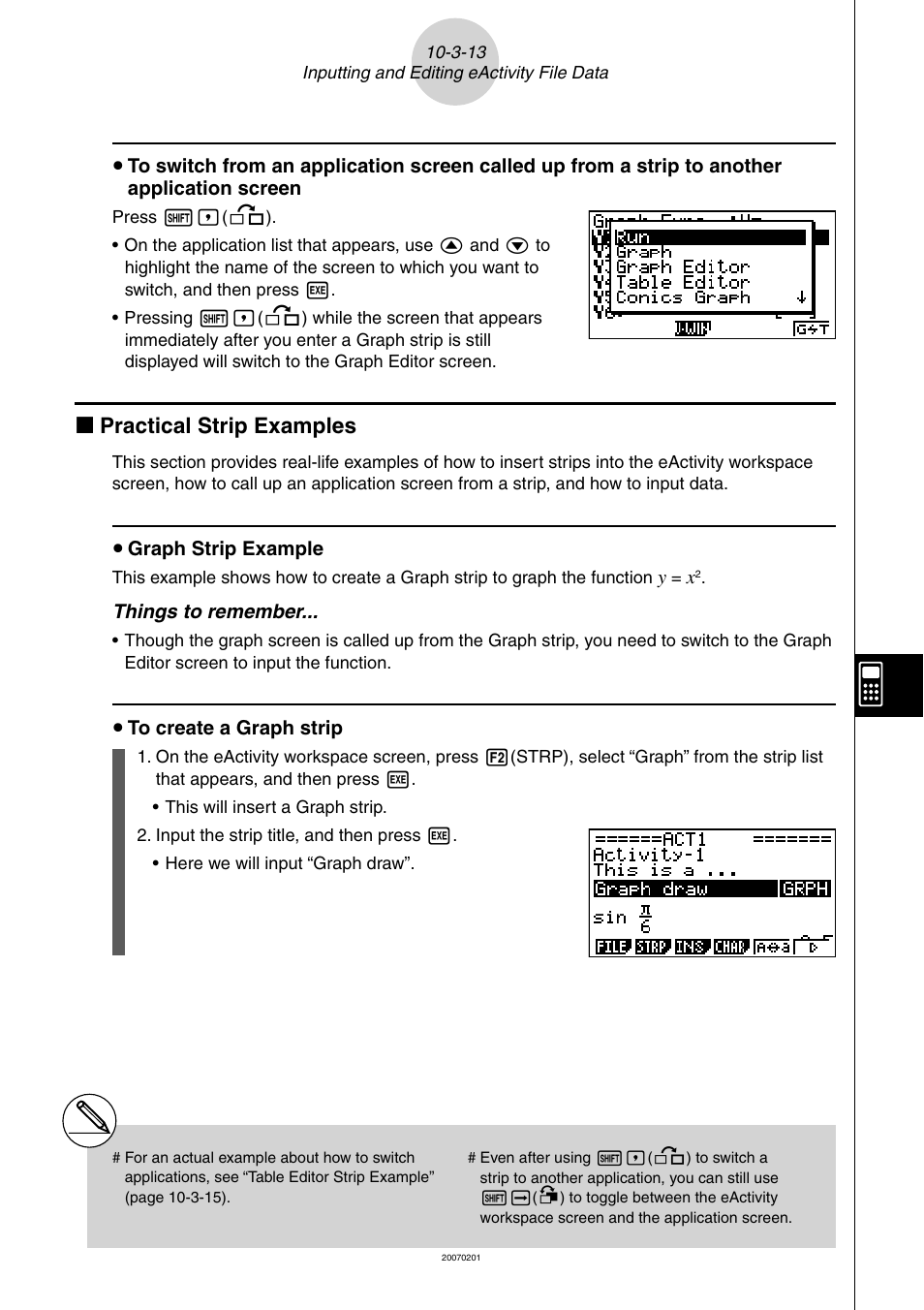 K practical strip examples | Casio SERIES FX-9860G User Manual | Page 522 / 603