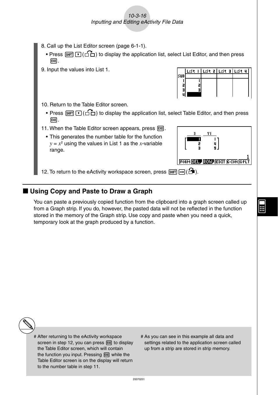 K using copy and paste to draw a graph | Casio SERIES FX-9860G User Manual | Page 525 / 603