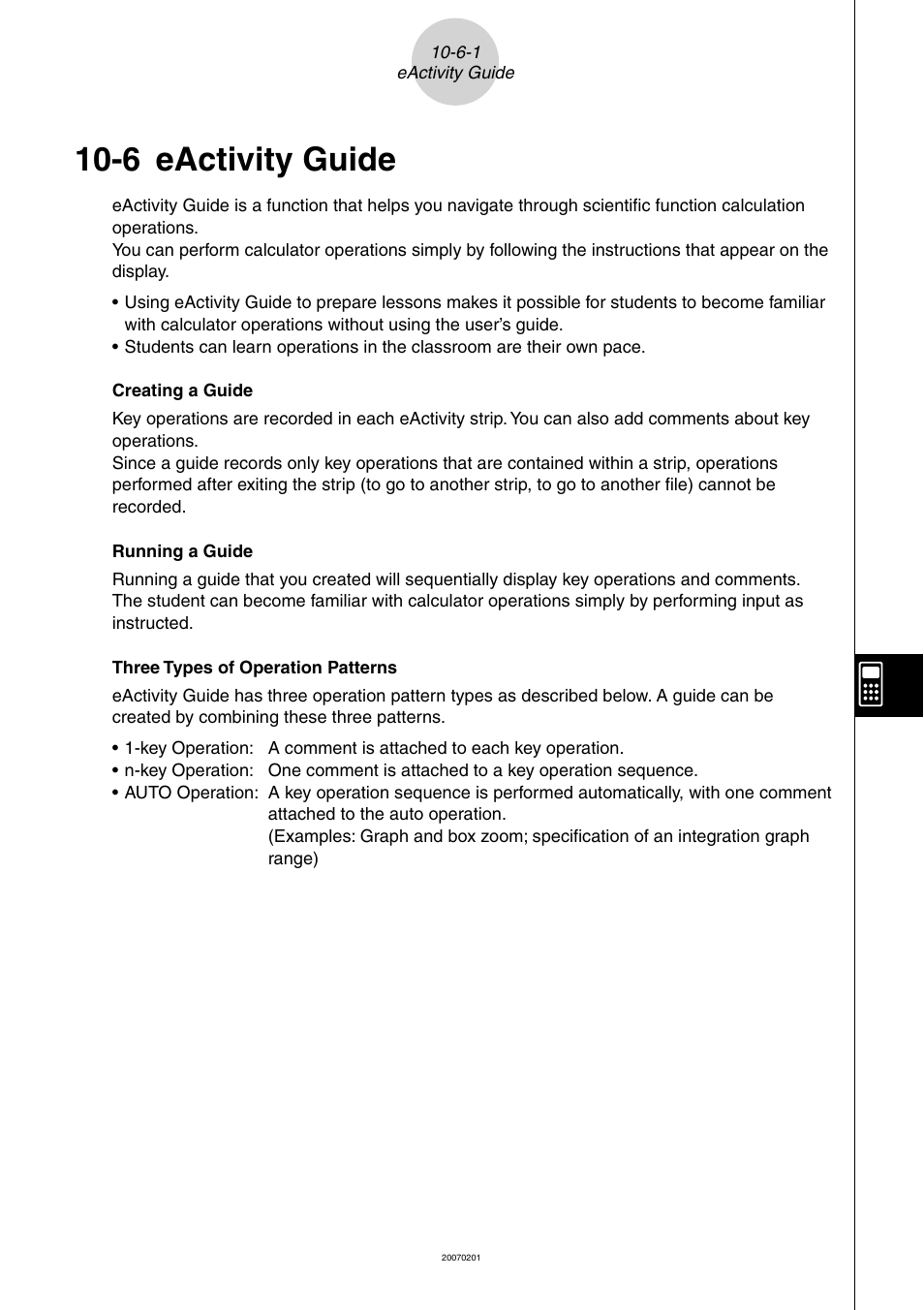 6 eactivity guide, Eactivity, Guide | Casio SERIES FX-9860G User Manual | Page 533 / 603