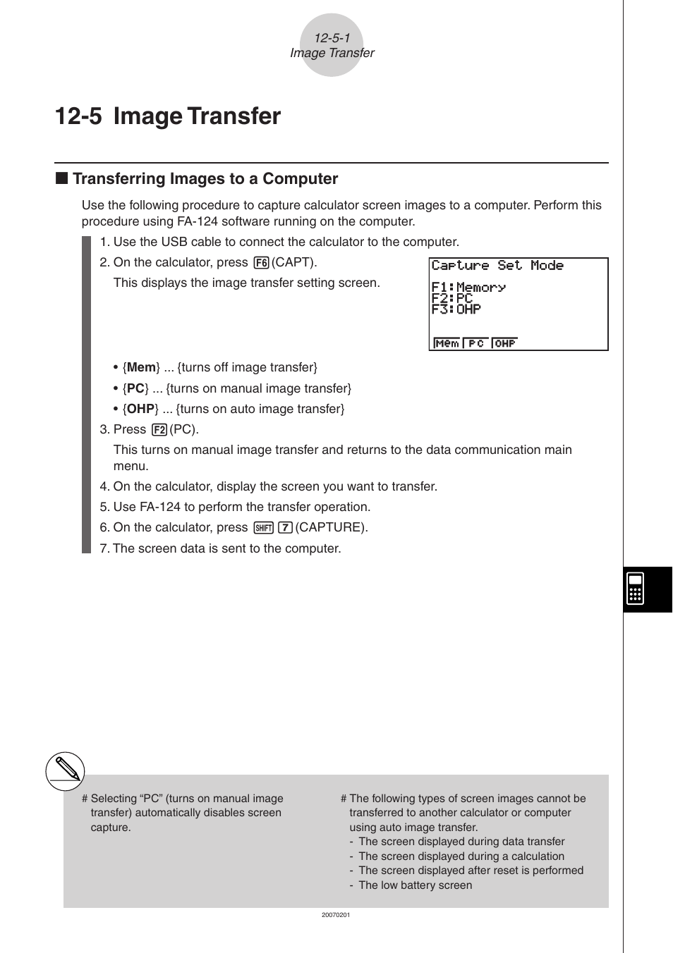 5 image transfer, Image, Transfer | 5 image, K transferring images to a computer | Casio SERIES FX-9860G User Manual | Page 570 / 603