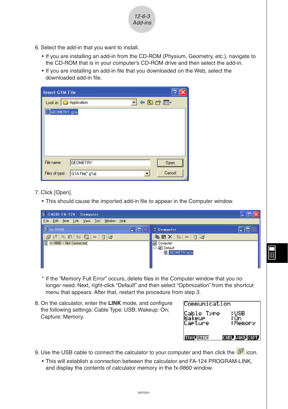 Casio SERIES FX-9860G User Manual | Page 575 / 603