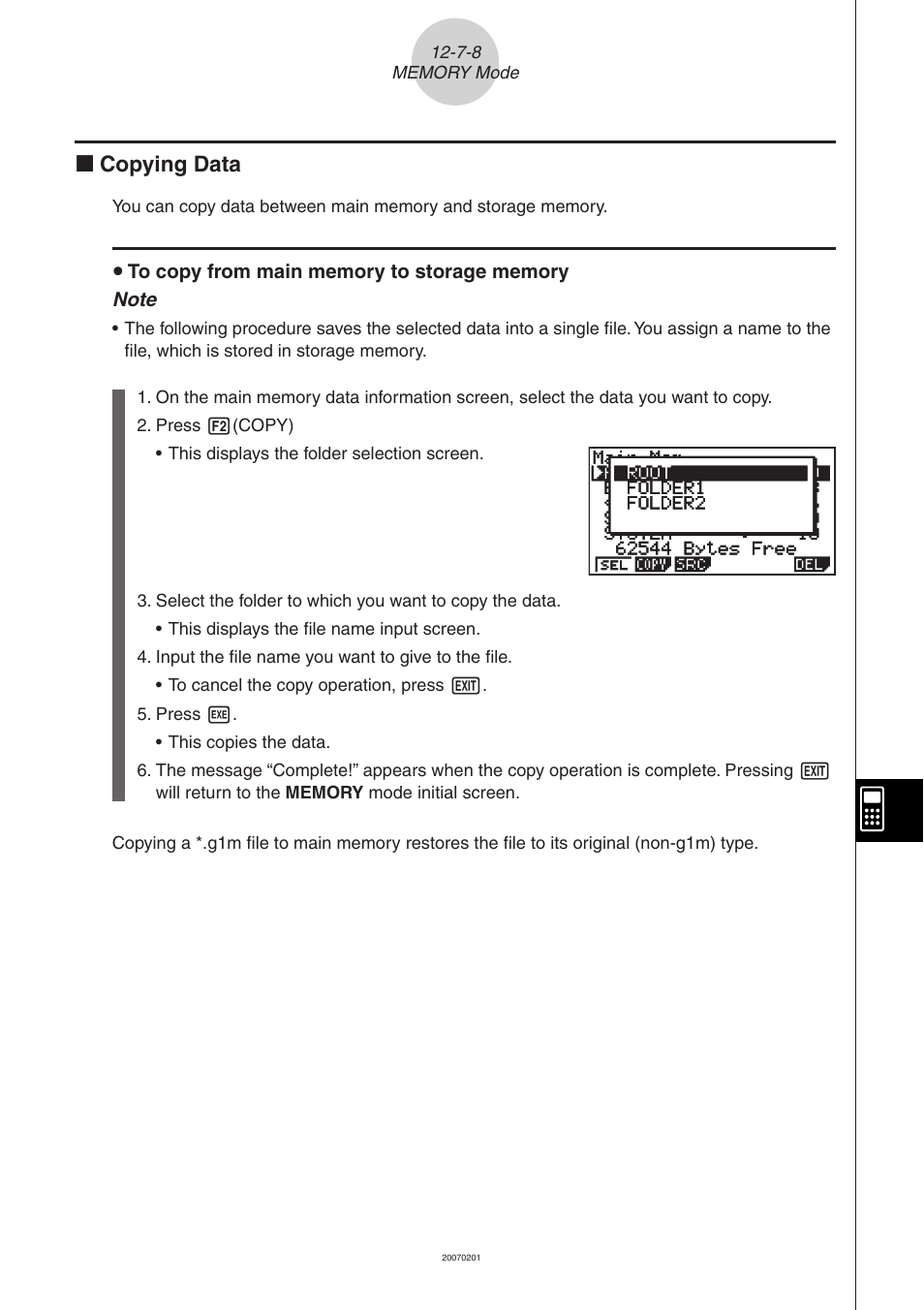 K copying data | Casio SERIES FX-9860G User Manual | Page 585 / 603