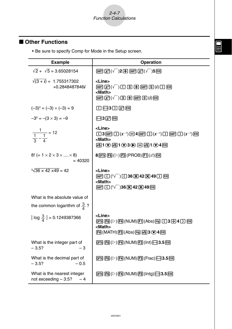 K other functions | Casio SERIES FX-9860G User Manual | Page 90 / 603