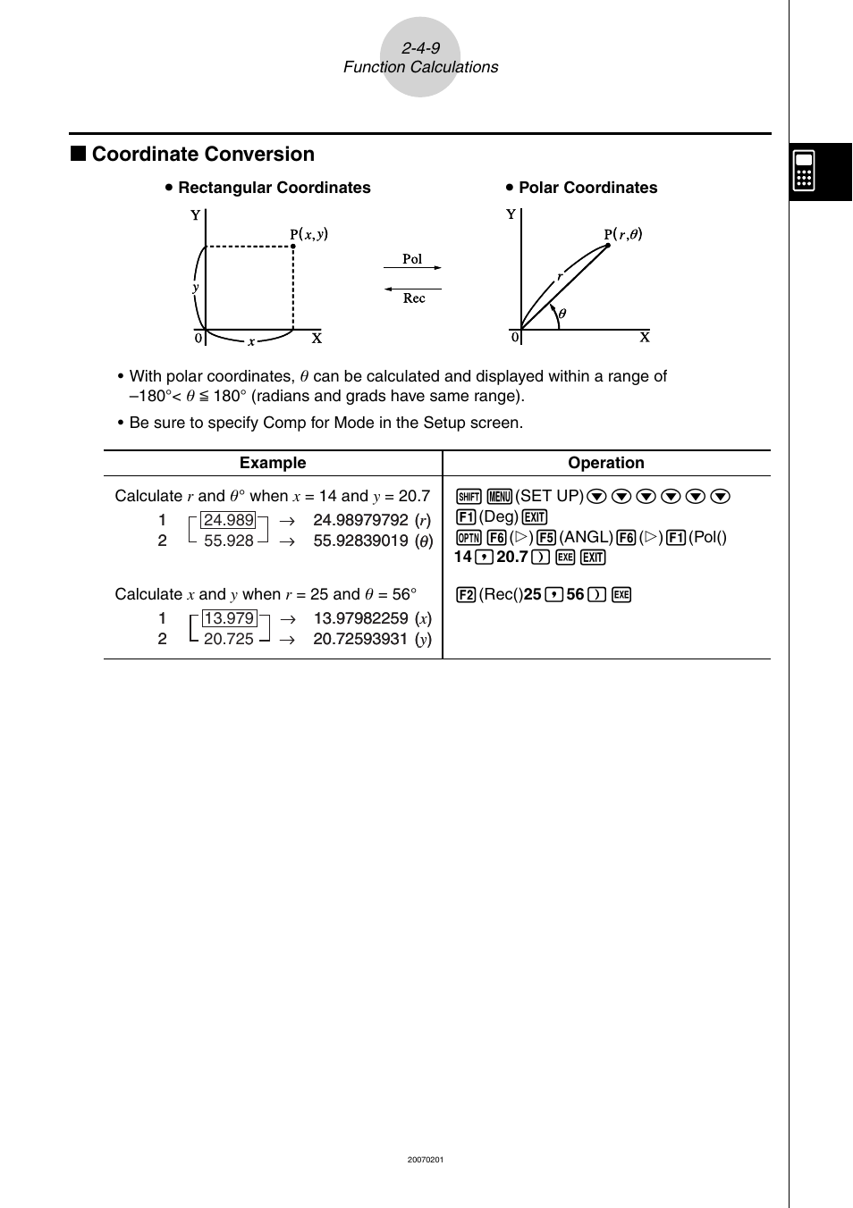 K coordinate conversion | Casio SERIES FX-9860G User Manual | Page 92 / 603