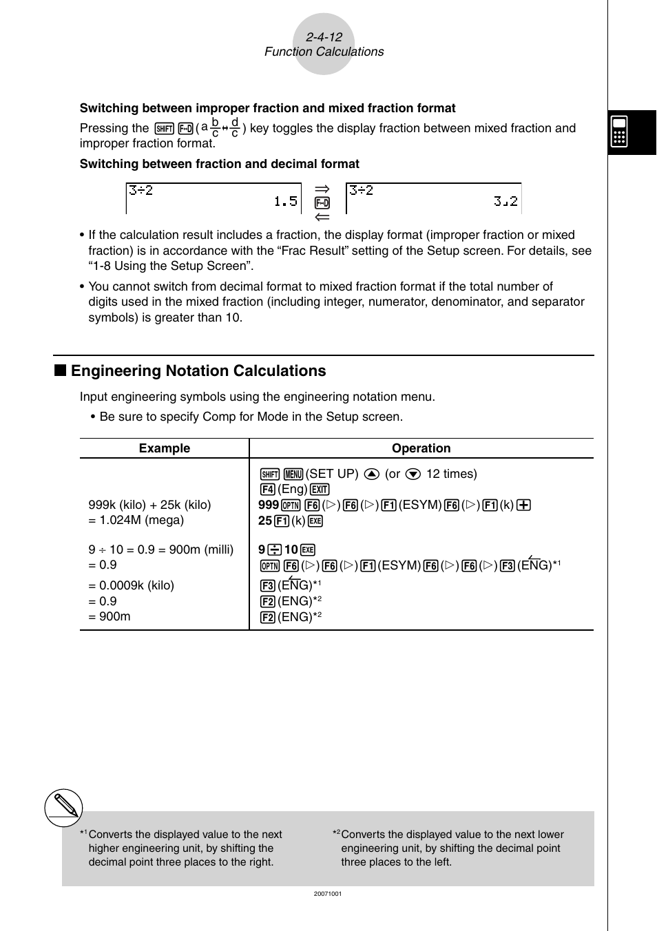 K engineering notation calculations | Casio SERIES FX-9860G User Manual | Page 95 / 603