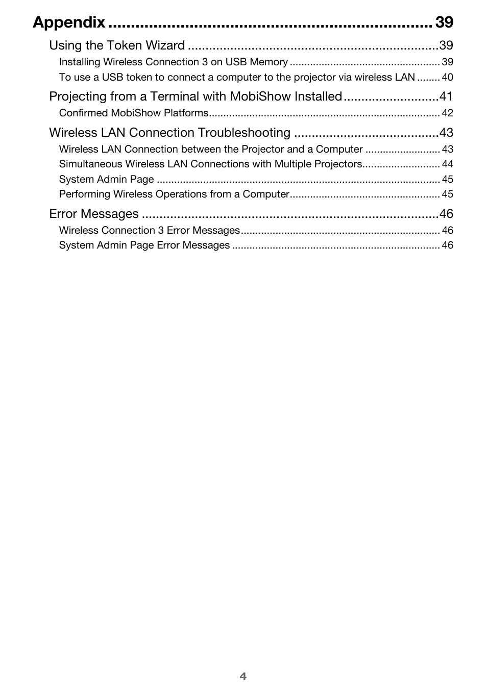 Appendix | Casio XJ-ST155 User Manual | Page 4 / 47