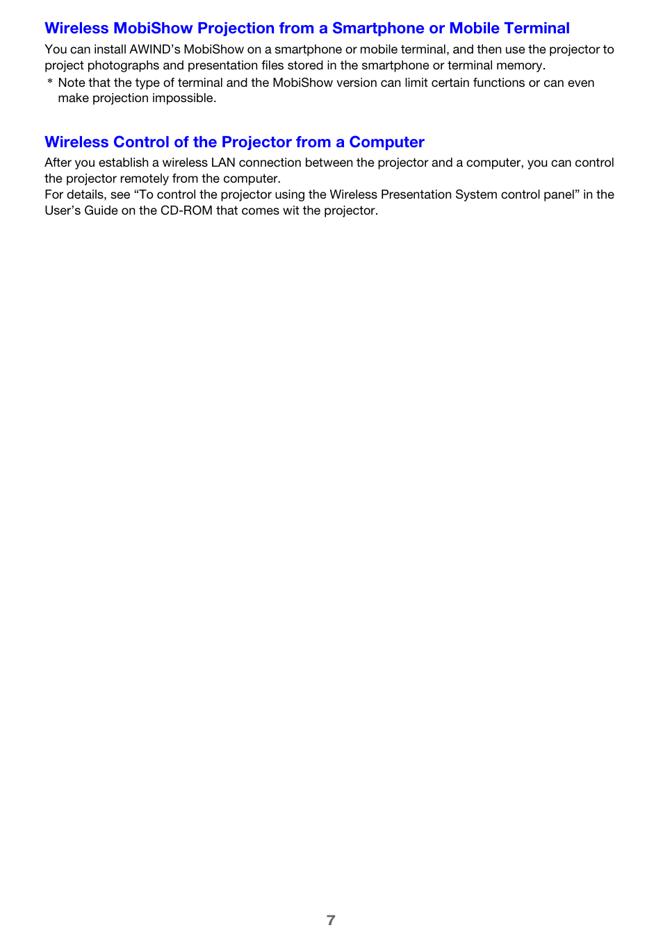 Casio XJ-ST155 User Manual | Page 7 / 47