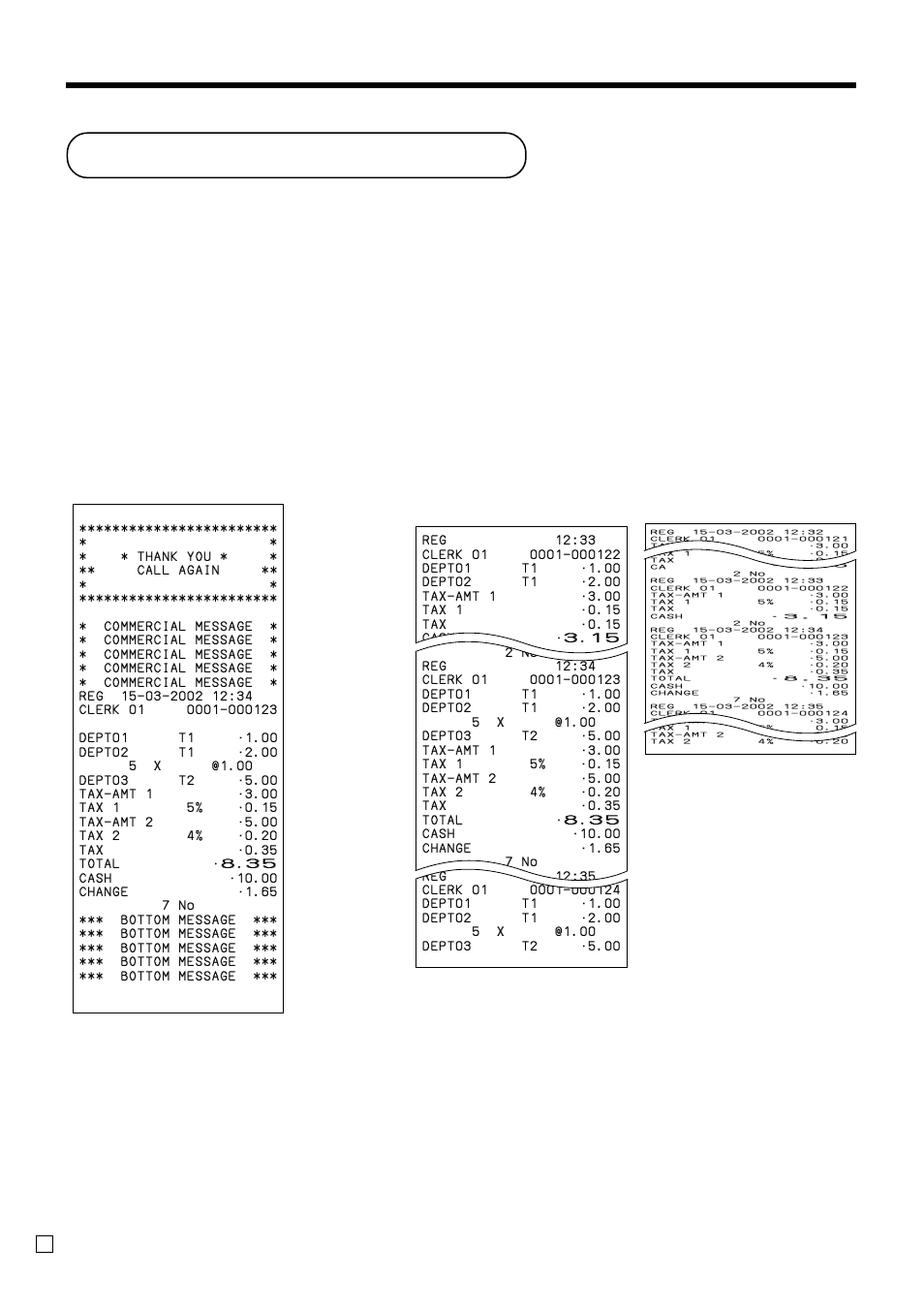 How to read the printouts, Basic operations and setups | Casio TE-100 User Manual | Page 22 / 88