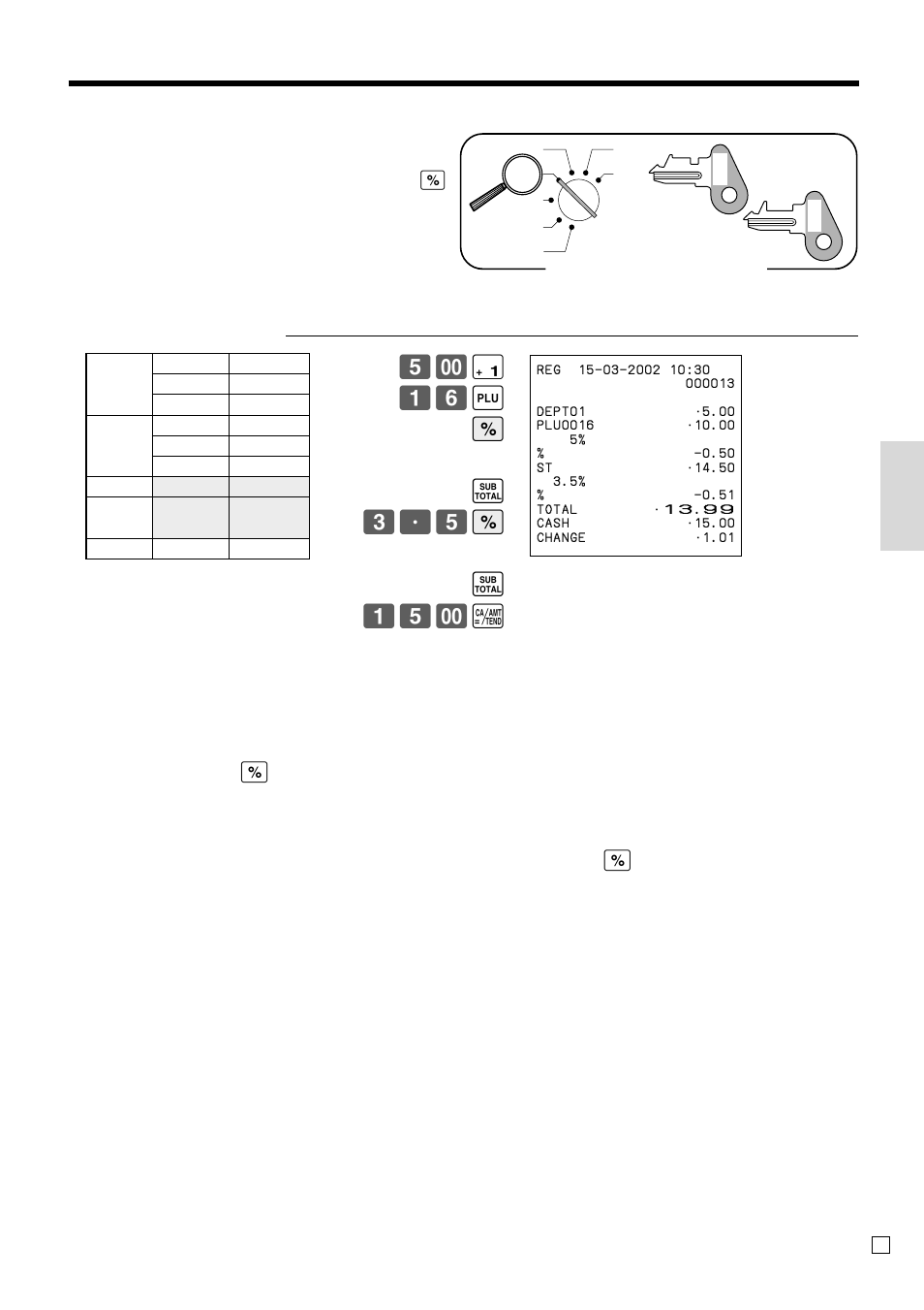 Basic operations and setups, Registering discounts | Casio TE-100 User Manual | Page 31 / 88