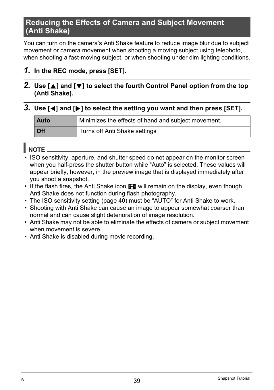 Casio EX-S5 User Manual | Page 39 / 148