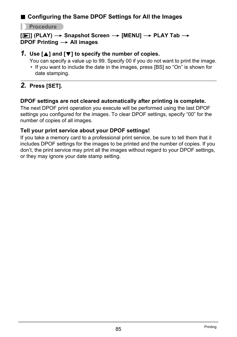 Casio EX-S5 User Manual | Page 85 / 148