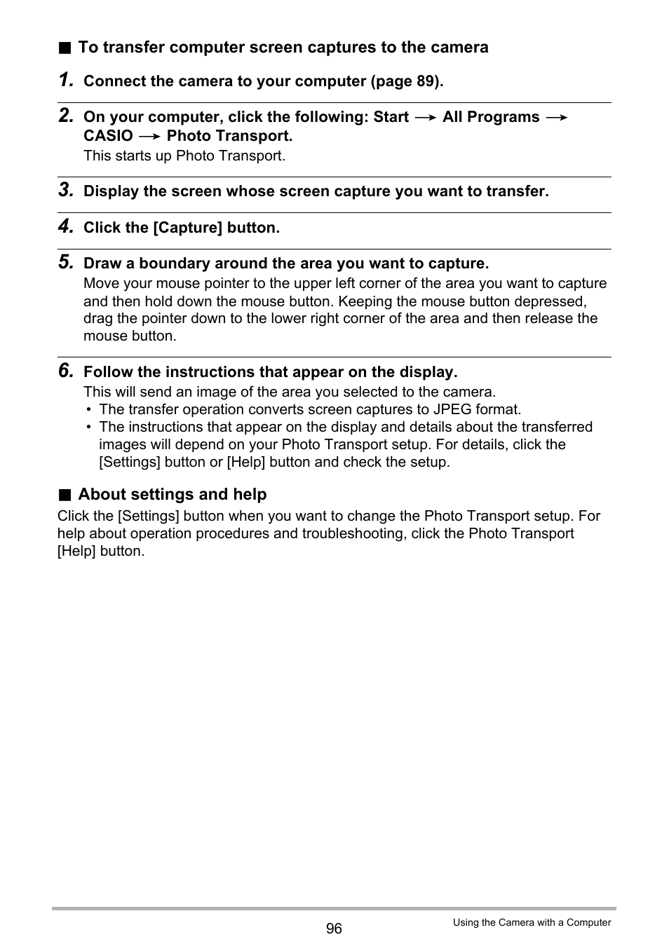 Casio EX-S5 User Manual | Page 96 / 148