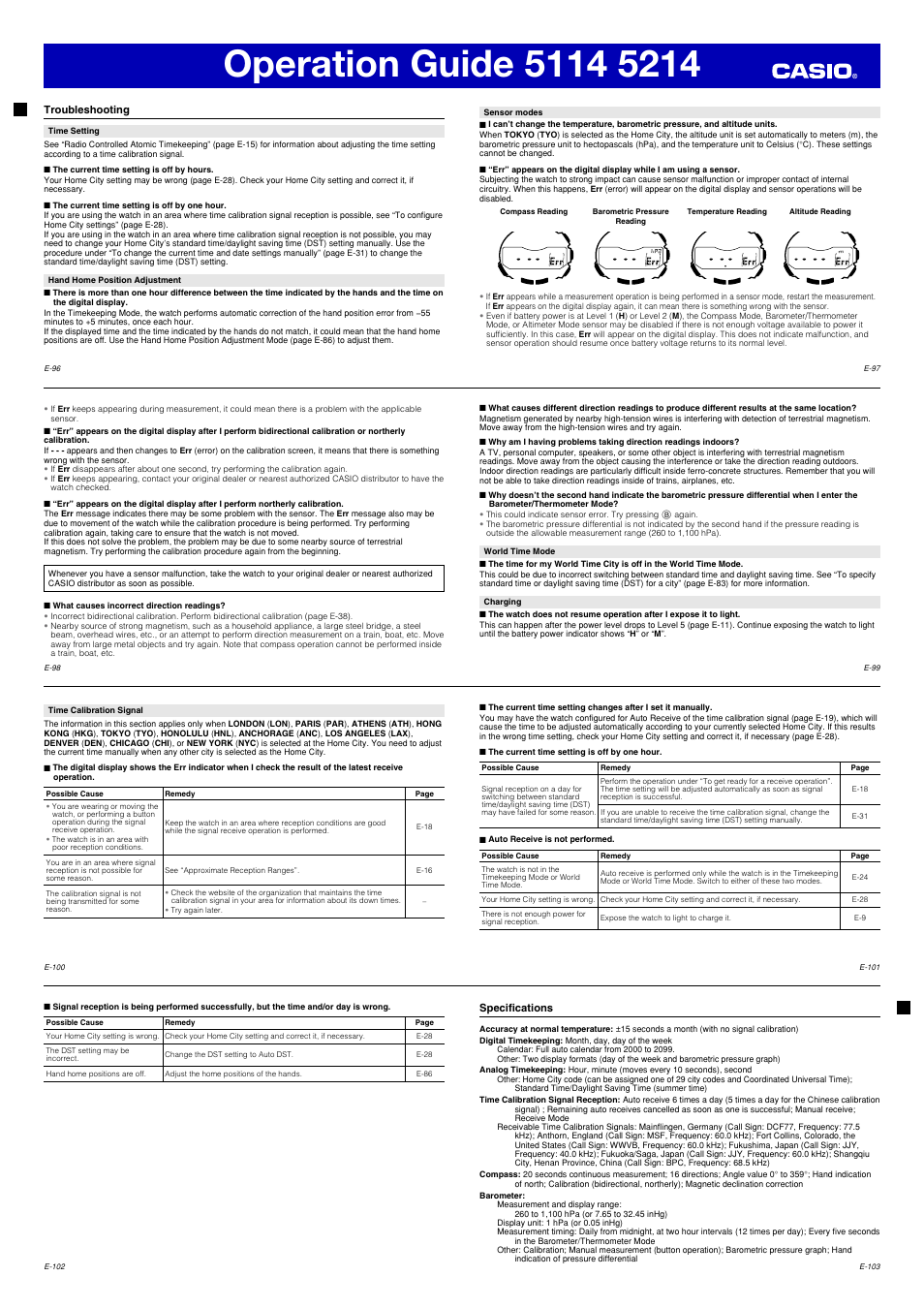 Casio 5214 User Manual | Page 13 / 14