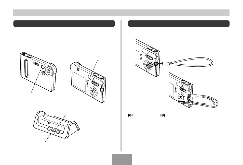 Indicator lamps, Attaching the strap, Getting ready | Casio EX-S3 User Manual | Page 24 / 154