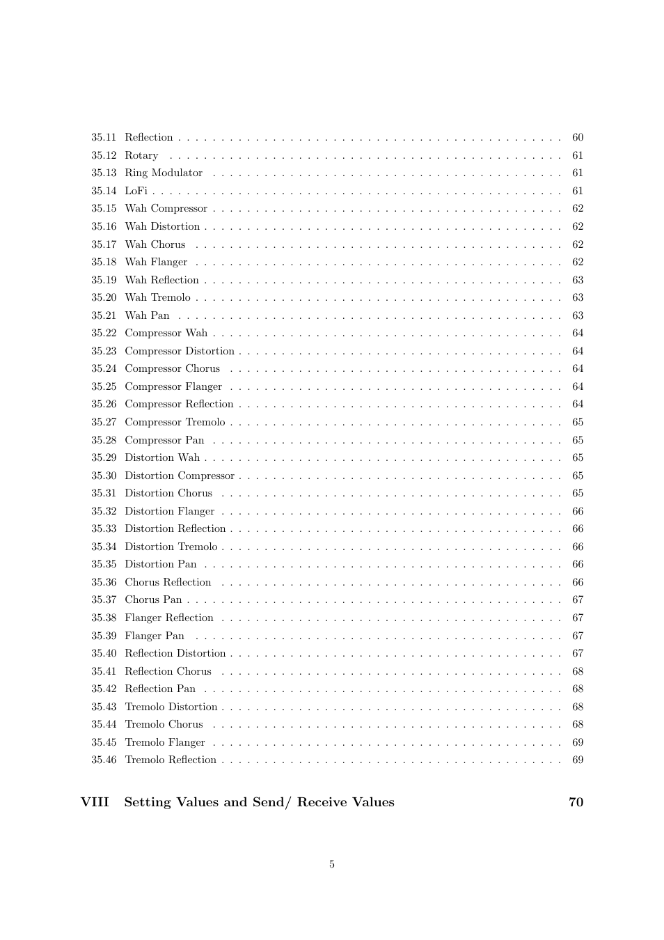 Viii setting values and send/ receive values 70 | Casio CTK6000 User Manual | Page 5 / 77