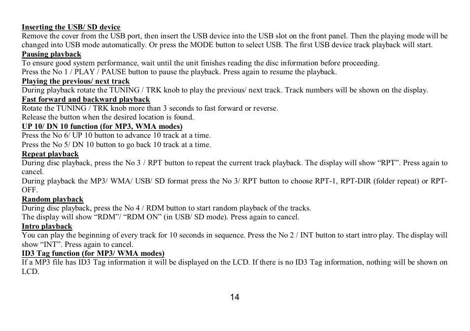 Hyundai H-CDM8035 User Manual | Page 14 / 45
