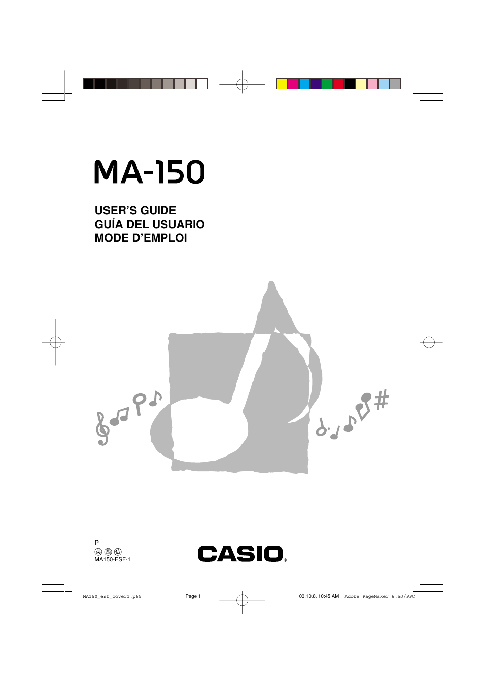 Casio MA-150 User Manual | 43 pages