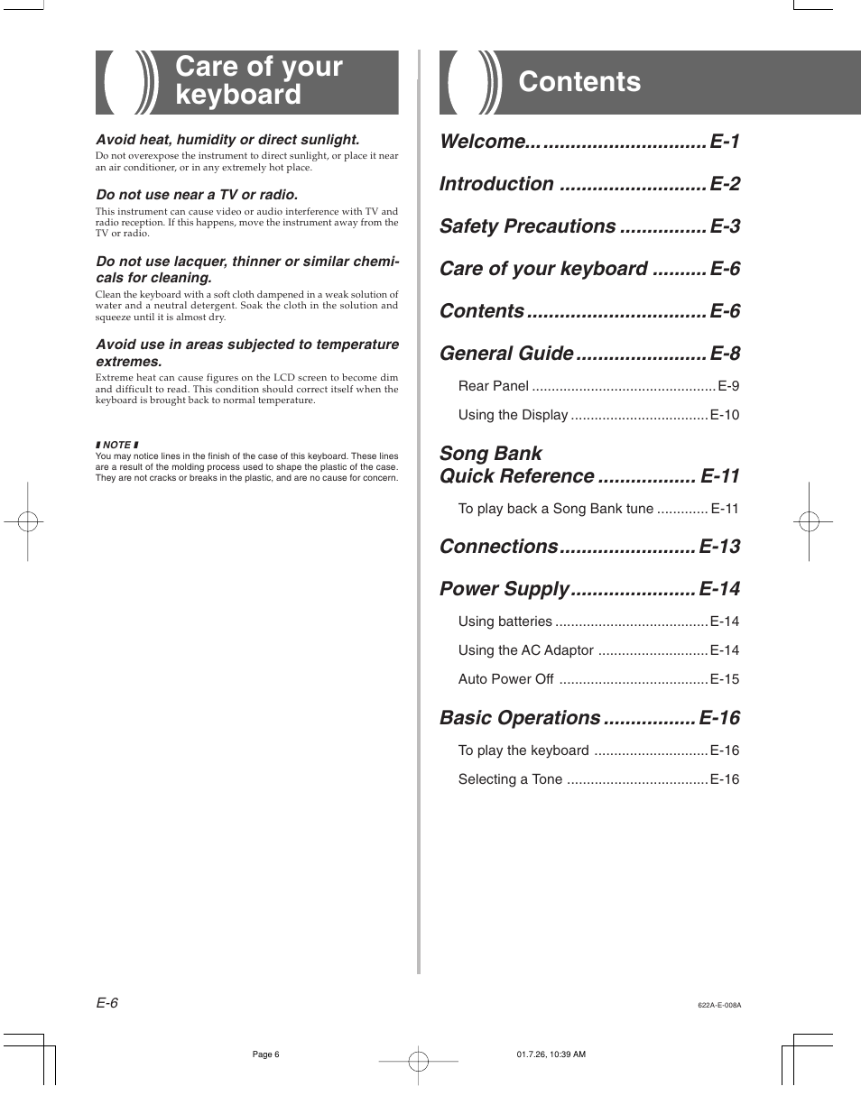 Casio CTK-451 User Manual | Page 8 / 46