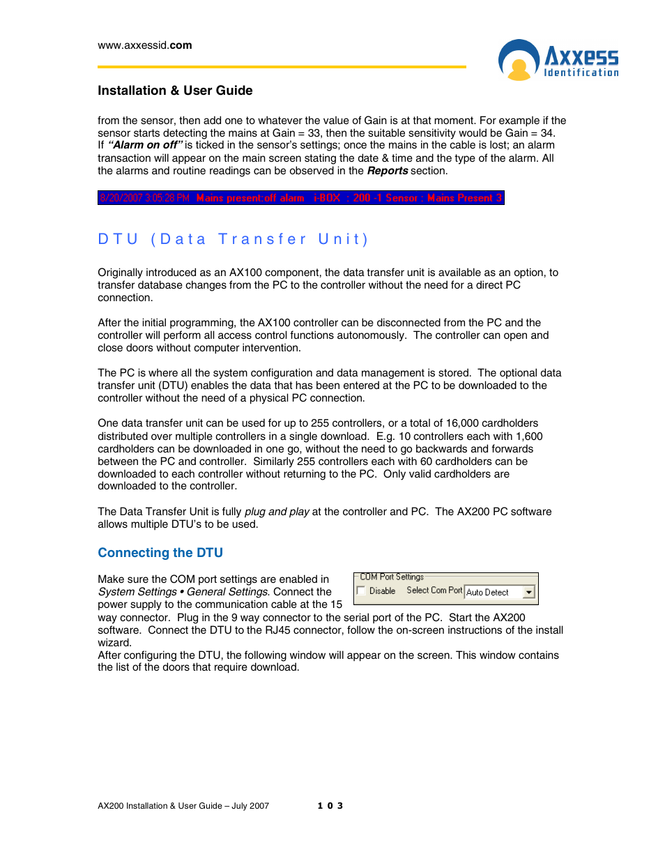 Casio AX200 User Manual | Page 103 / 118