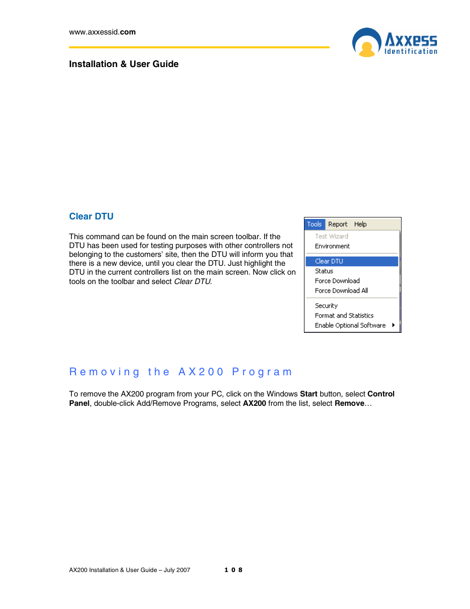 Casio AX200 User Manual | Page 108 / 118