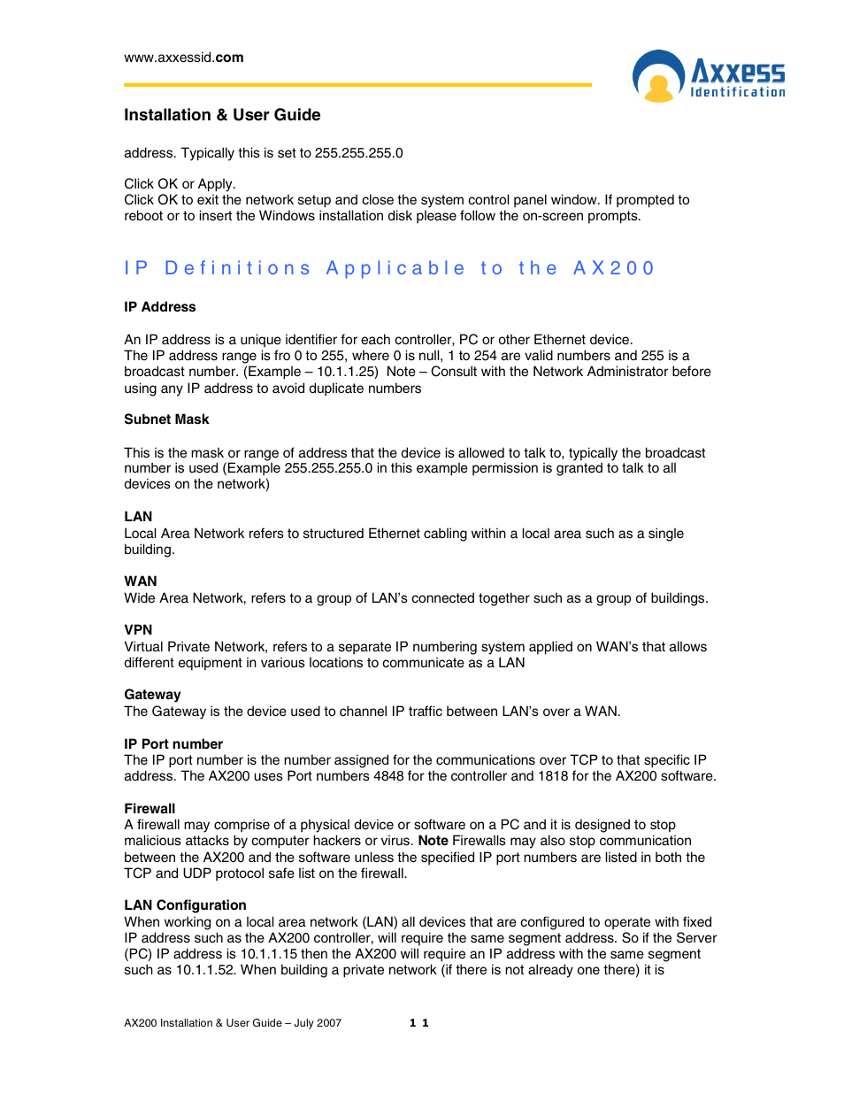 Casio AX200 User Manual | Page 11 / 118