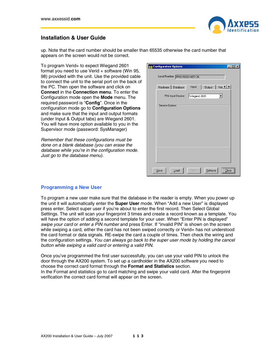 Casio AX200 User Manual | Page 113 / 118