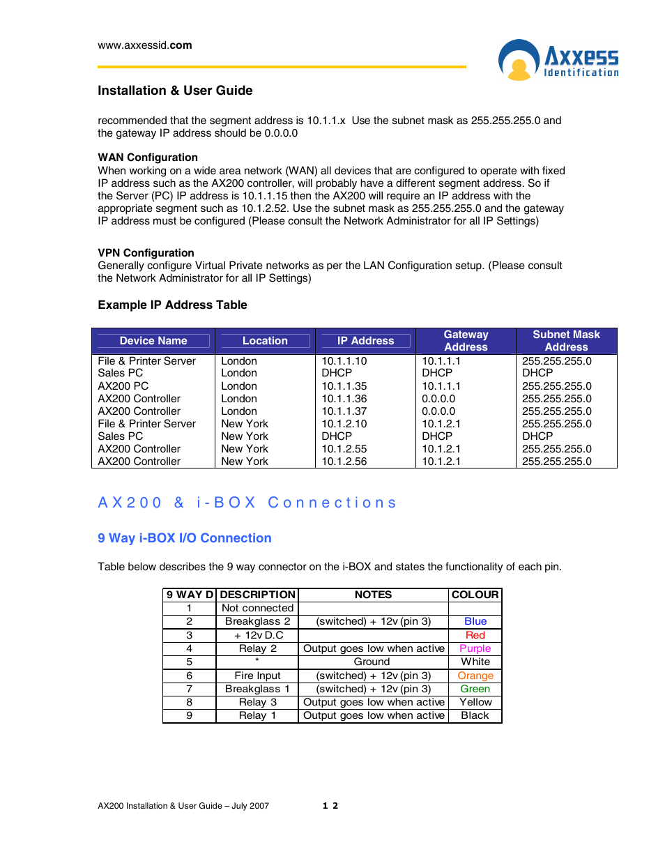 Casio AX200 User Manual | Page 12 / 118