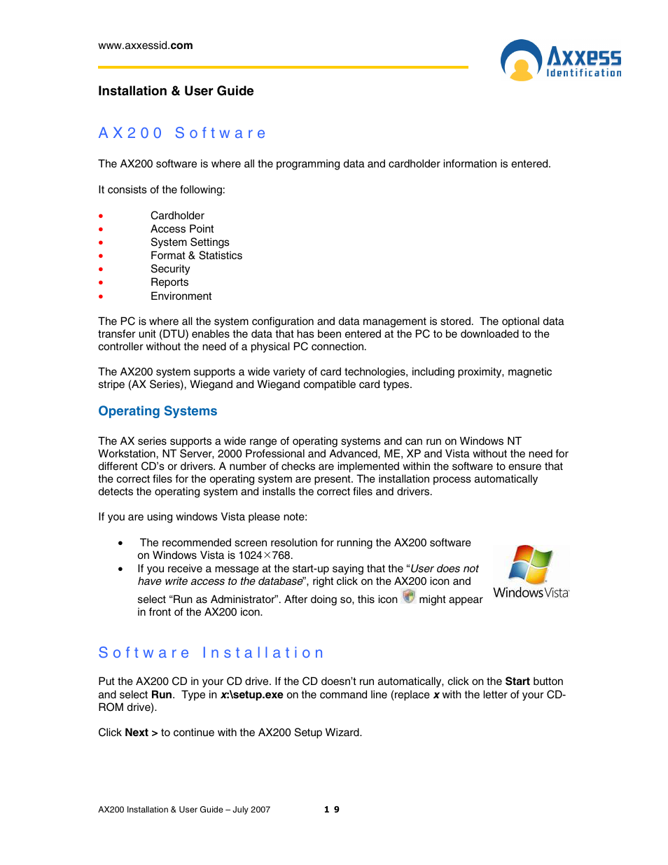 Casio AX200 User Manual | Page 19 / 118
