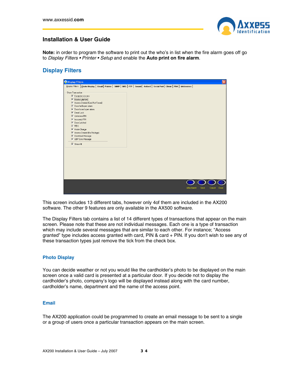 Casio AX200 User Manual | Page 34 / 118