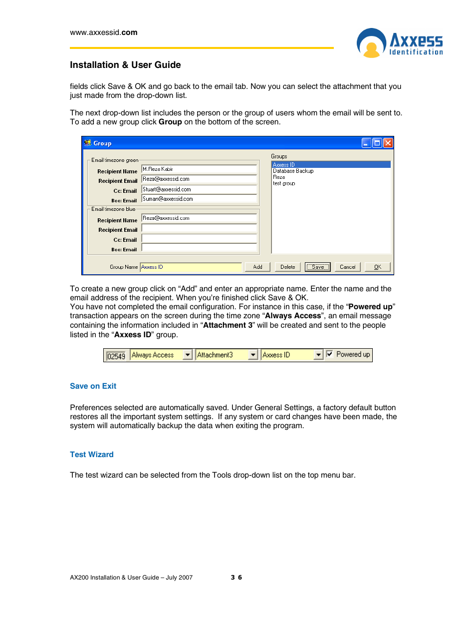 Casio AX200 User Manual | Page 36 / 118