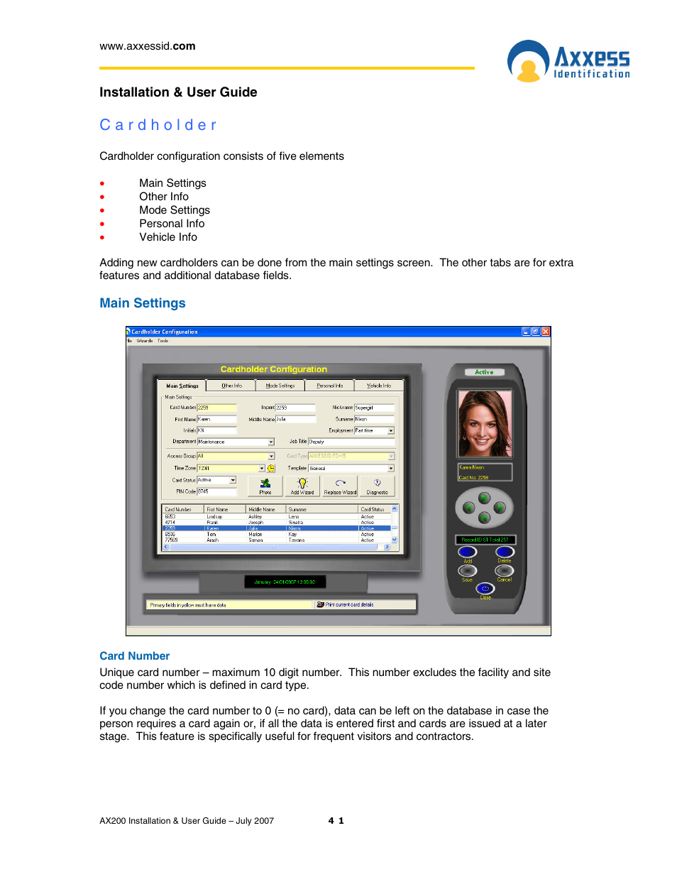 Casio AX200 User Manual | Page 41 / 118