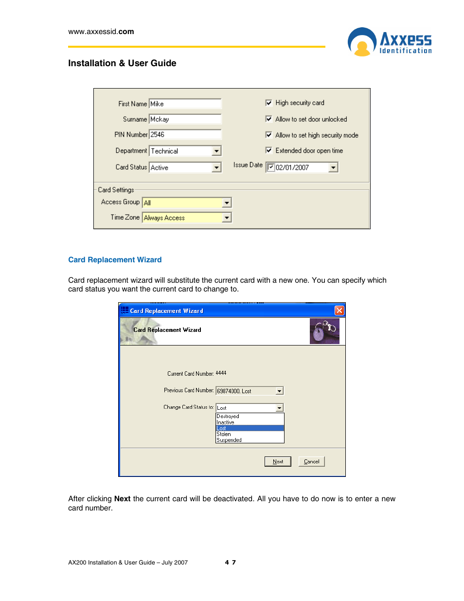 Casio AX200 User Manual | Page 47 / 118