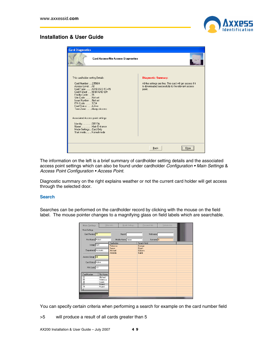 Casio AX200 User Manual | Page 49 / 118
