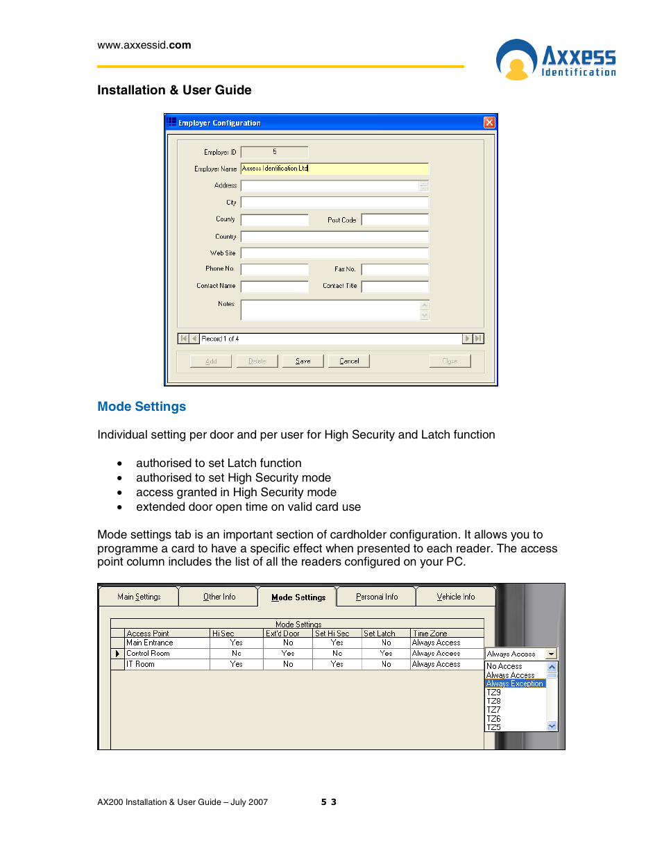 Casio AX200 User Manual | Page 53 / 118