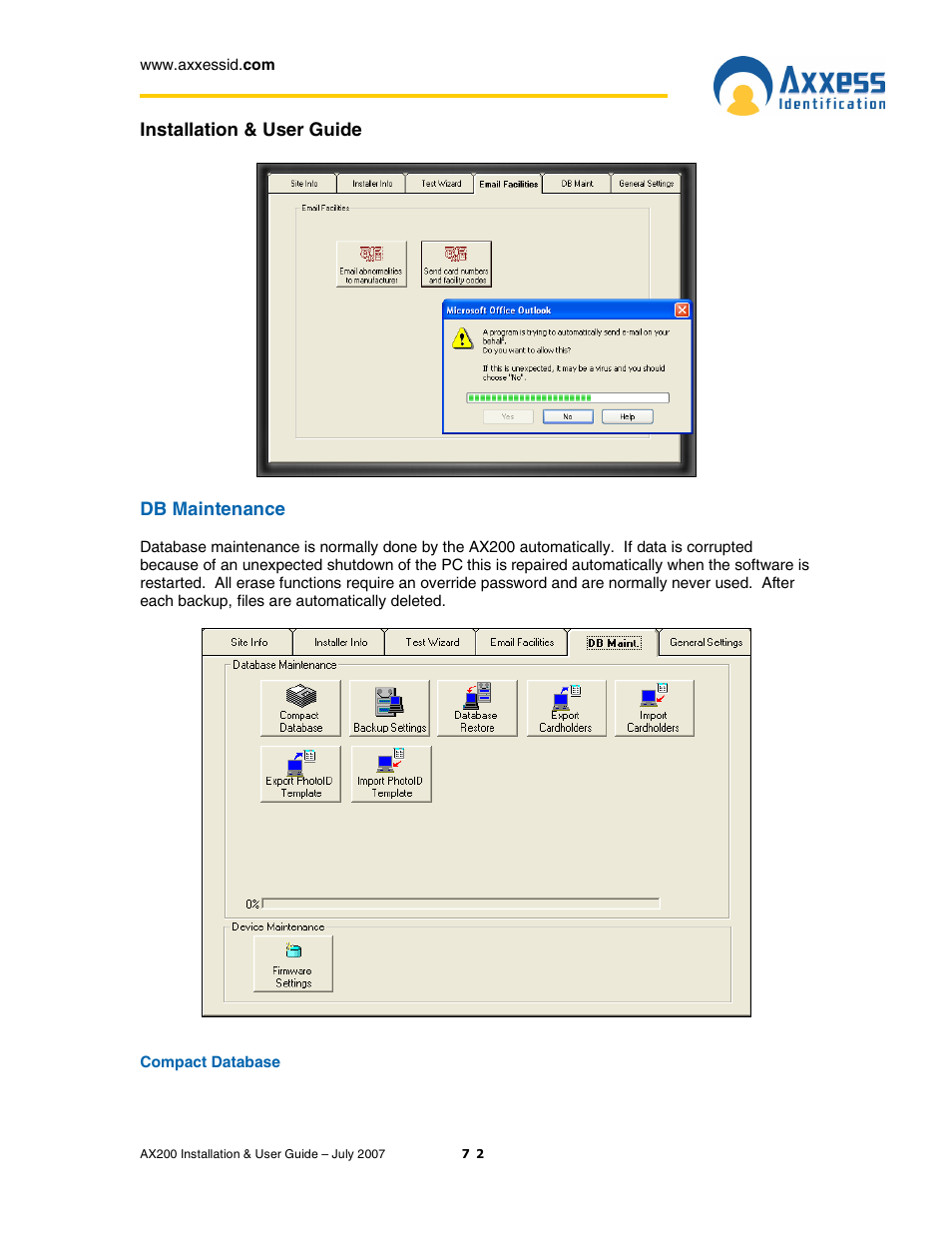 Casio AX200 User Manual | Page 72 / 118