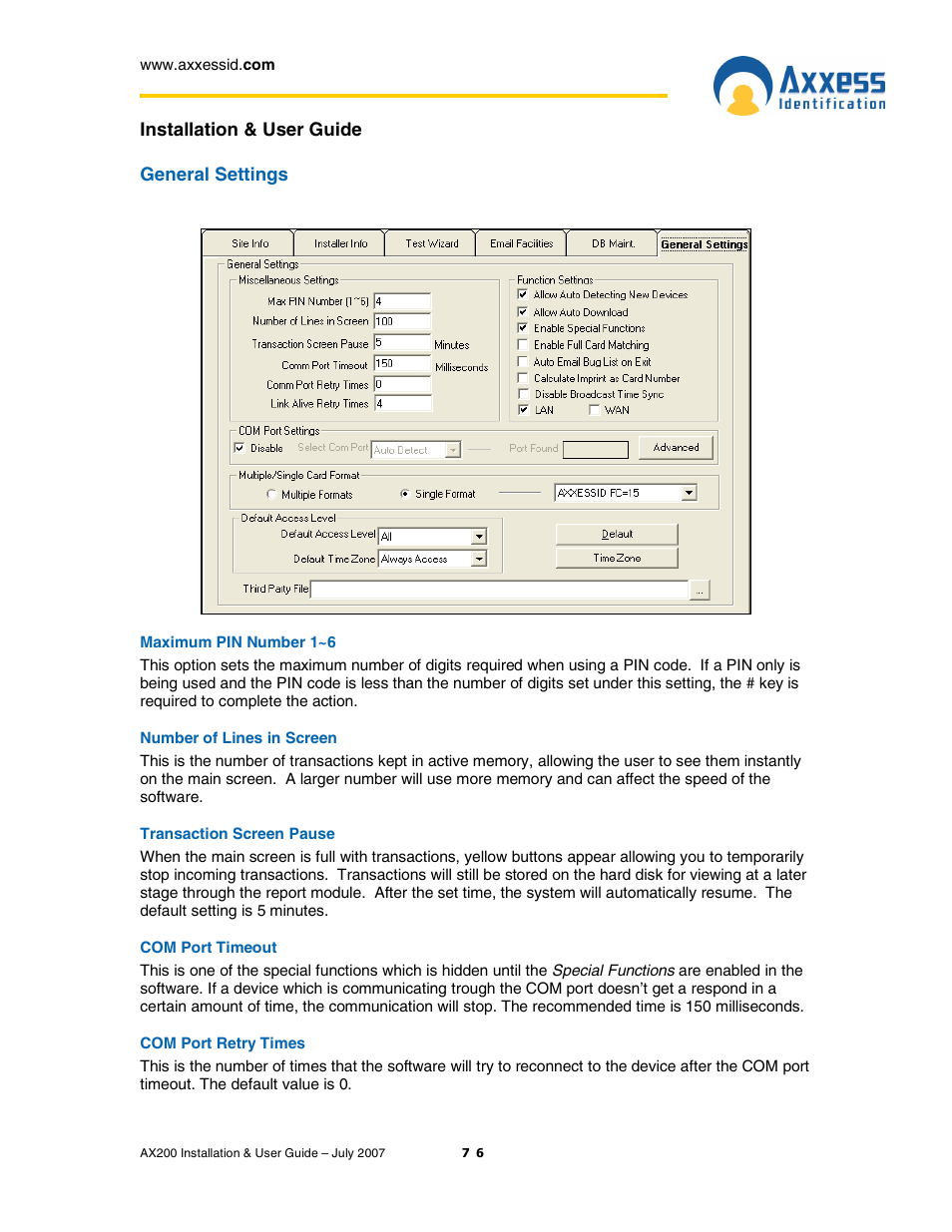 Casio AX200 User Manual | Page 76 / 118