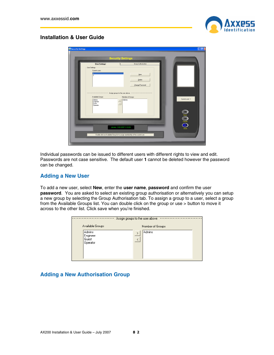 Casio AX200 User Manual | Page 82 / 118