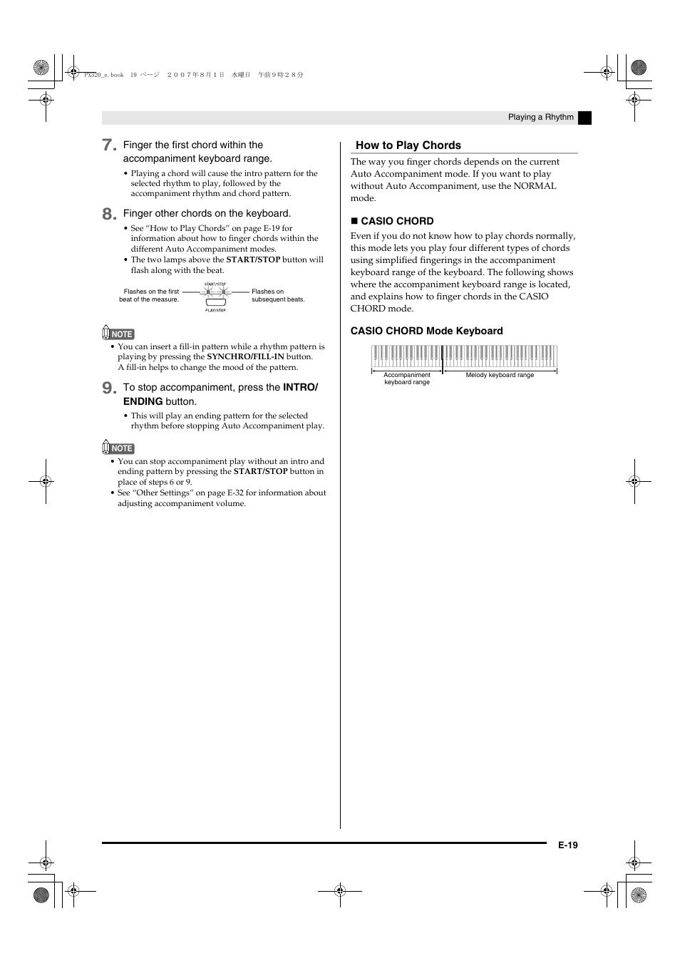 Casio keyboard PX-320 User Manual | Page 21 / 62